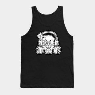 Gasmask DJ Soundsystem Rave Tank Top